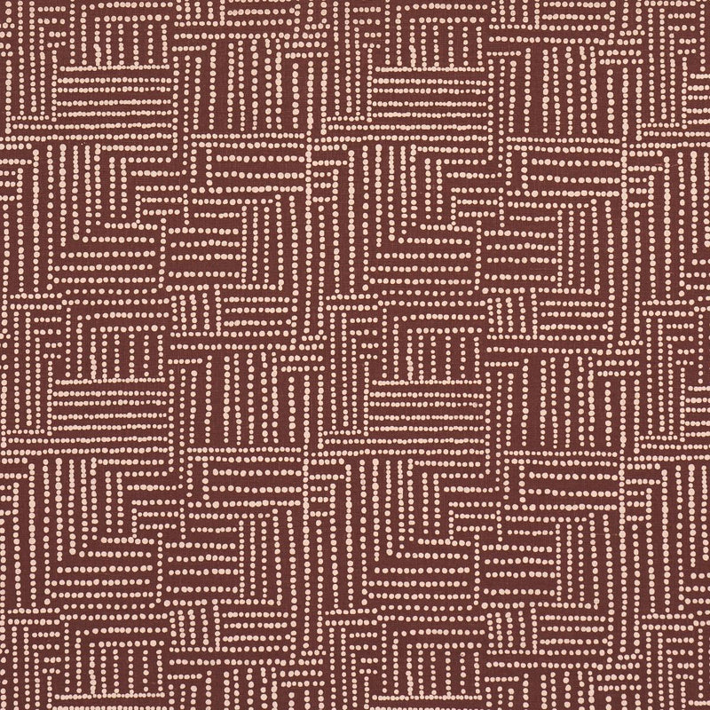 SCHUMACHER COCO HAND SCREEN PRINT COCONUT LATTE FABRIC | Atlanta Fabrics