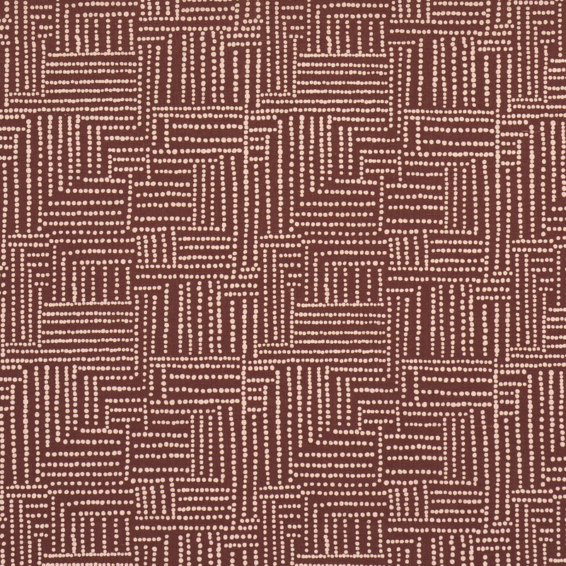 Schumacher COCO HAND SCREEN PRINT COCONUT LATTE Fabric | Atlanta Fabrics