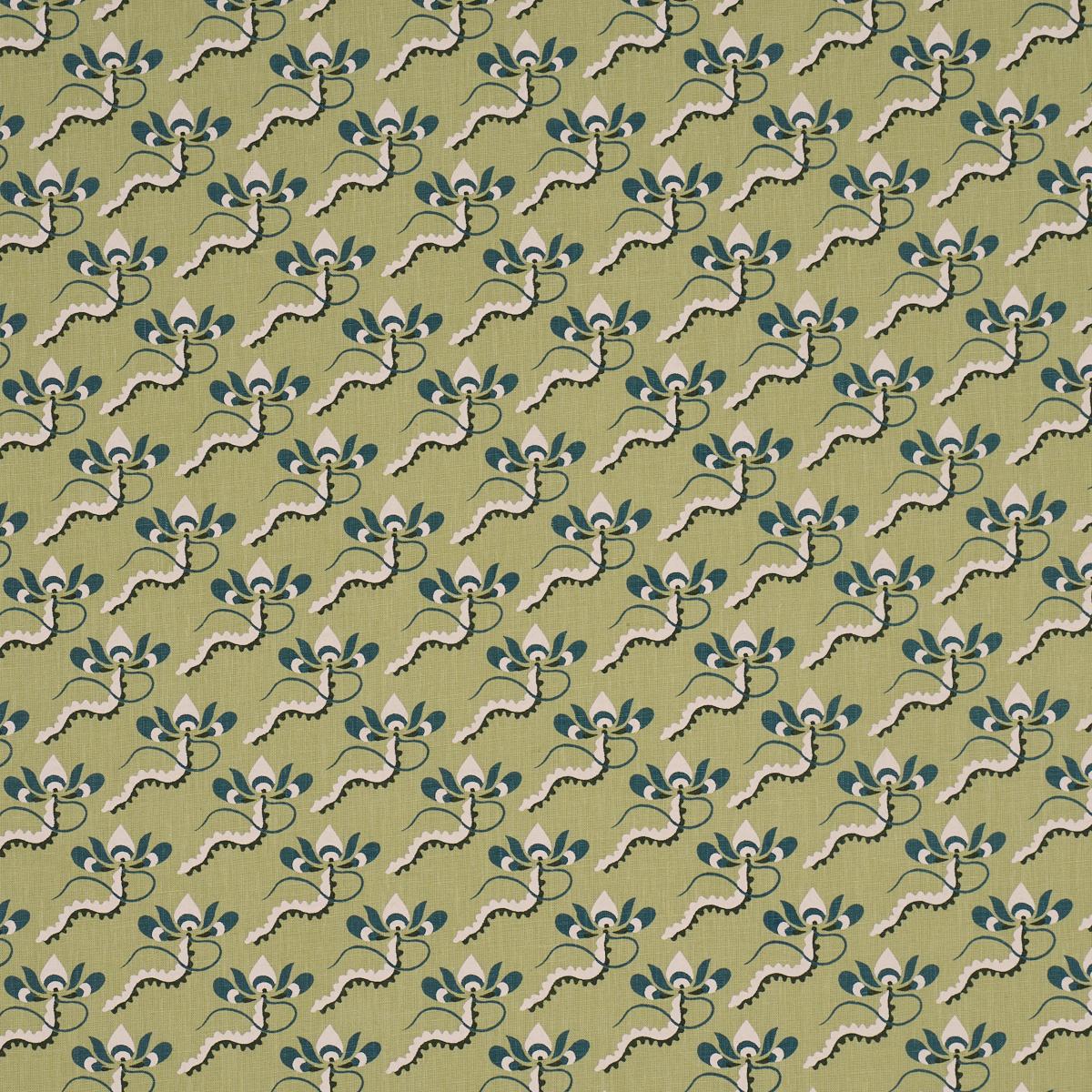 SCHUMACHER BOMBAY RAINBOW LEAF FABRIC | Atlanta Fabrics