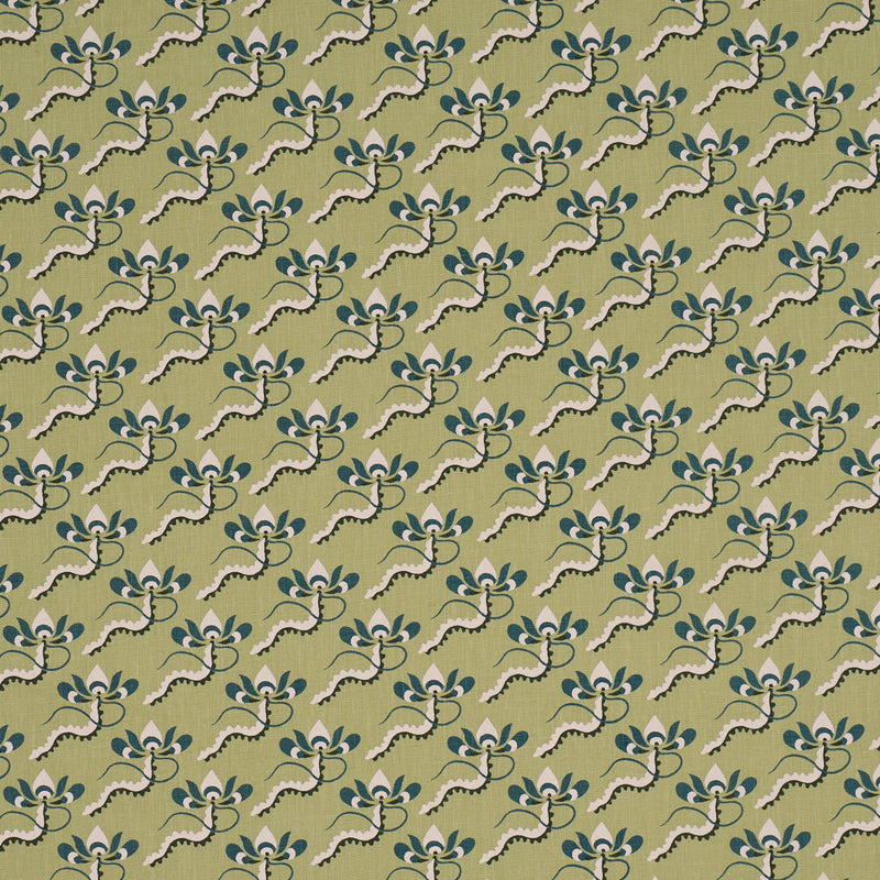 Schumacher BOMBAY RAINBOW LEAF Fabric | Atlanta Fabrics