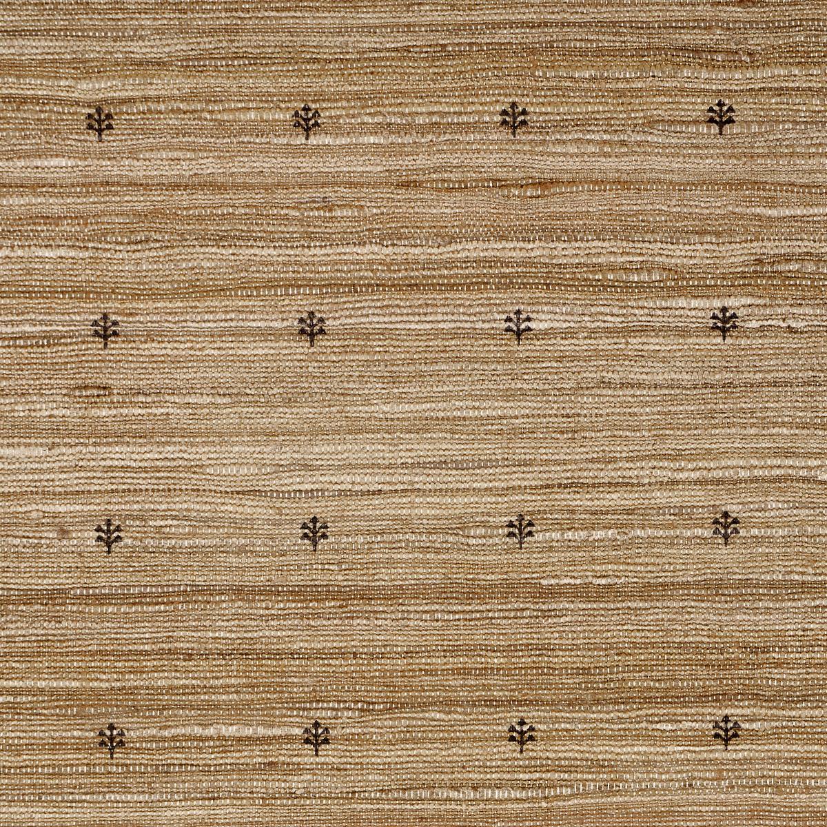 SCHUMACHER ENGELMANN SILK HAND PRINT OATMEAL FABRIC | Atlanta Fabrics