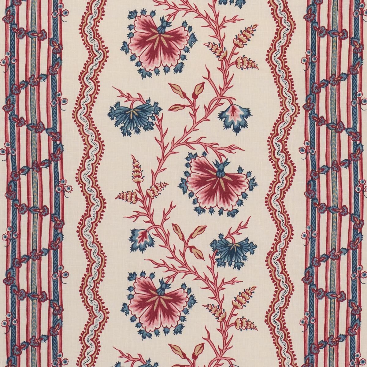 PARVATI FLORAL STRIPE VERMILION