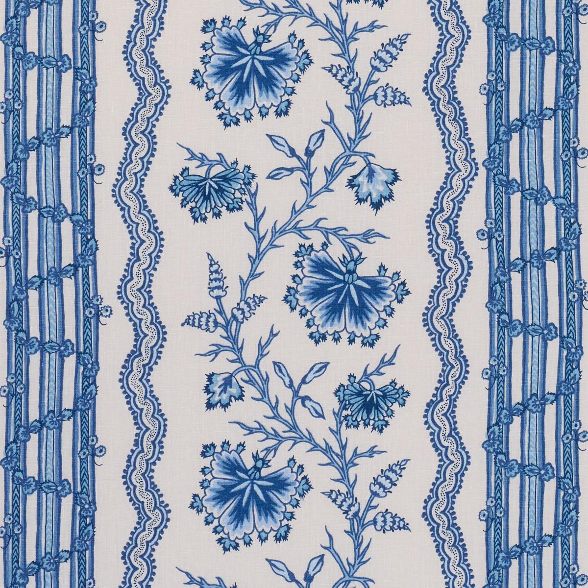 PARVATI FLORAL STRIPE DELFT