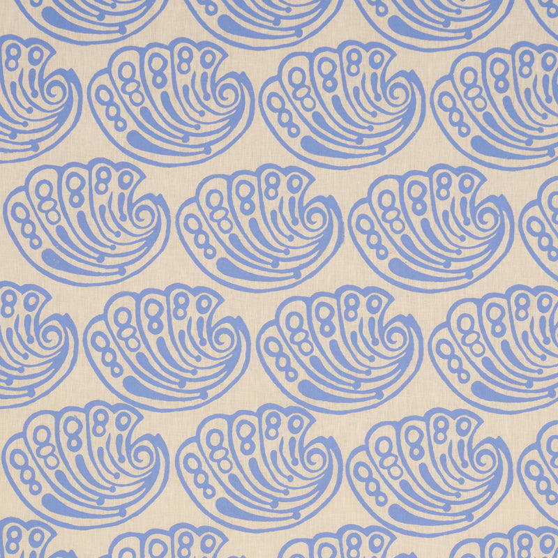 Schumacher RAMSGATE HAND BLOCK FRENCH BLUE  | Atlanta Fabrics
