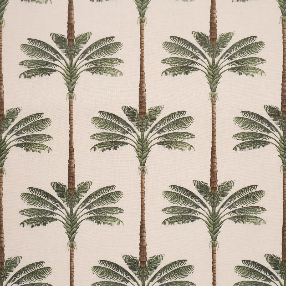 Schumacher A PALM IS A PALM PRINT DAYLIGHT EVERGREEN Fabric | Atlanta Fabrics