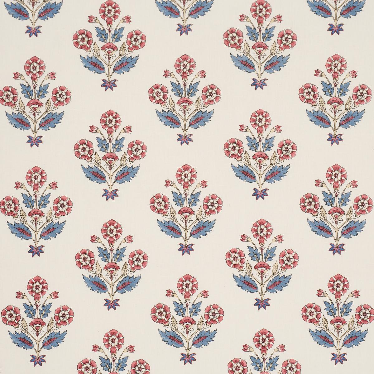 DALILA HAND-SCREEN PRINT RED & BLUE