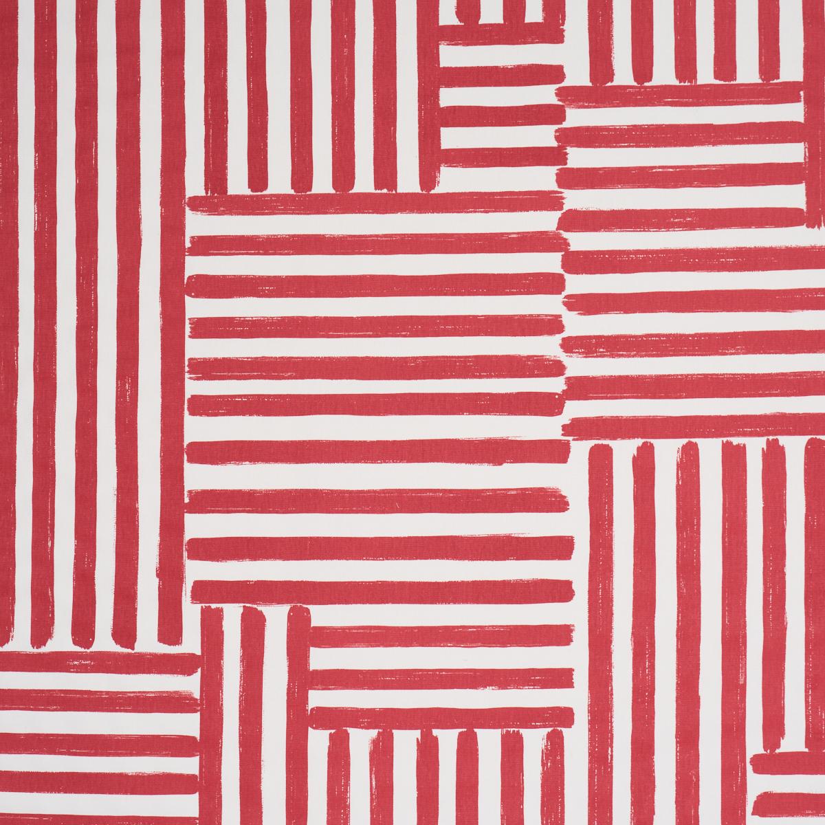 PARSON'S STRIPE HAND PRINT RED