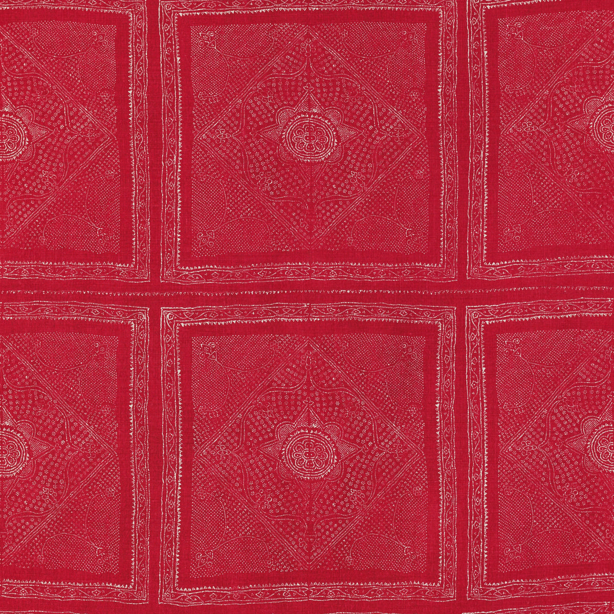 Schumacher CHUNARI CARMINE Fabric | Atlanta Fabrics