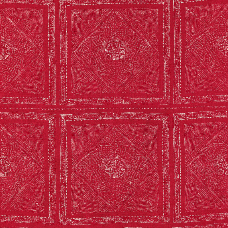 Schumacher CHUNARI CARMINE Fabric | Atlanta Fabrics