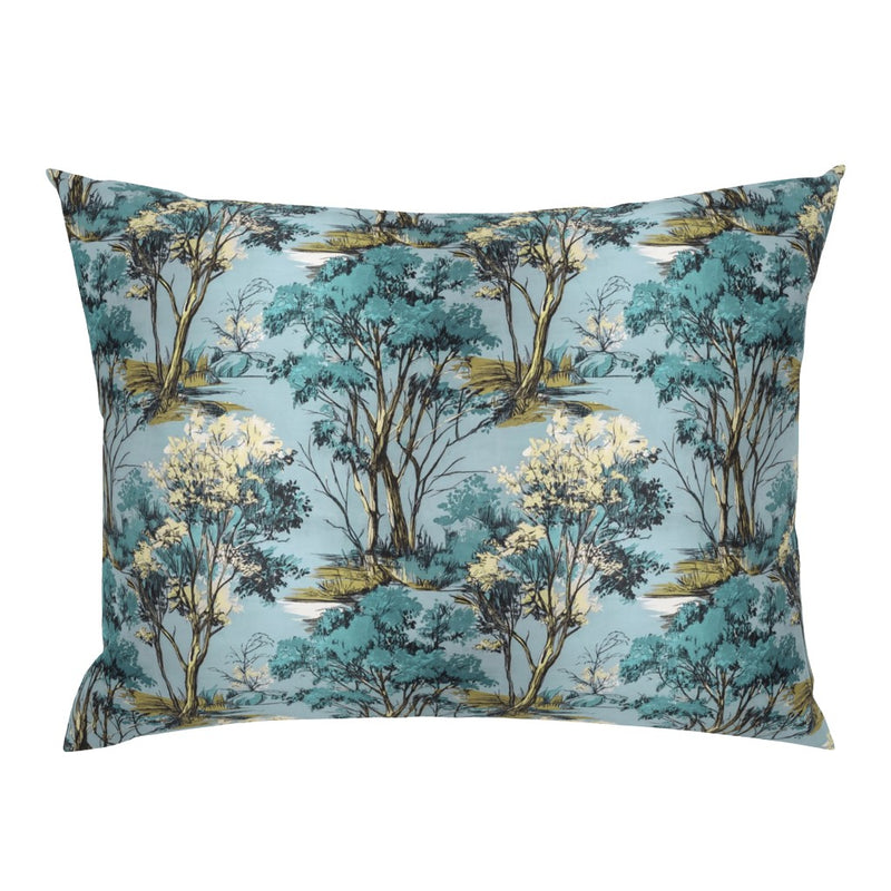 William West Designs Feydeau Aqua Fabric | Atlanta Fabrics