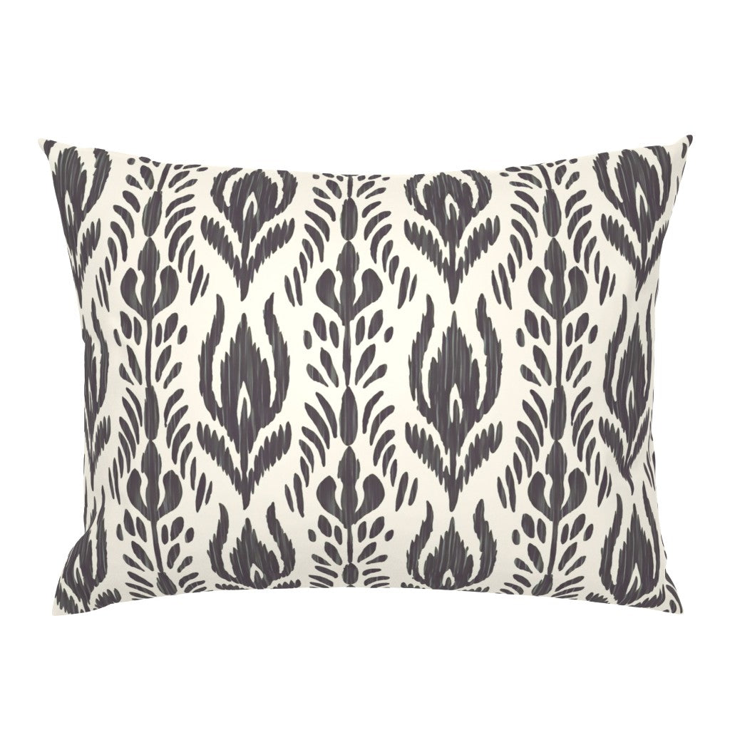 William West Designs Aspen Ikat Charcoal Fabric | Atlanta Fabrics