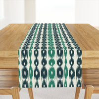 William West Designs Banyan Stripe Ikat Green Fabric | Atlanta Fabrics