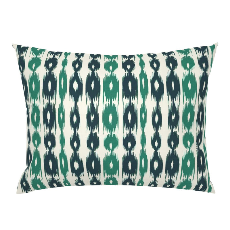 William West Designs Banyan Stripe Ikat Green Fabric | Atlanta Fabrics