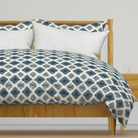 William West Designs Cinderline Grid Dark Teal Fabric | Atlanta Fabrics