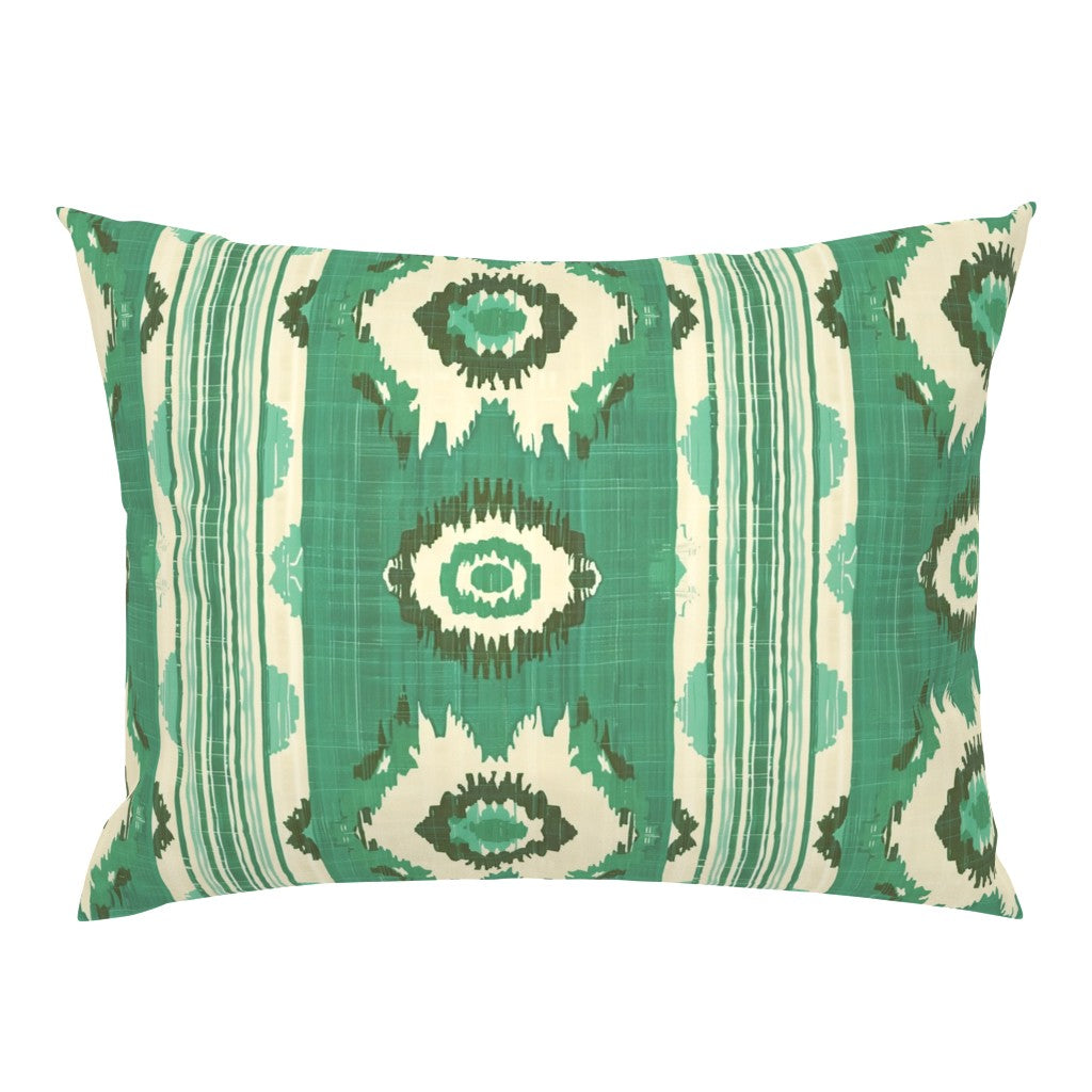 William West Designs Tidewater Ikat Green Fabric | Atlanta Fabrics