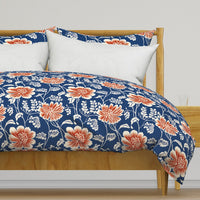 Bridal Meadow Blue Orange
