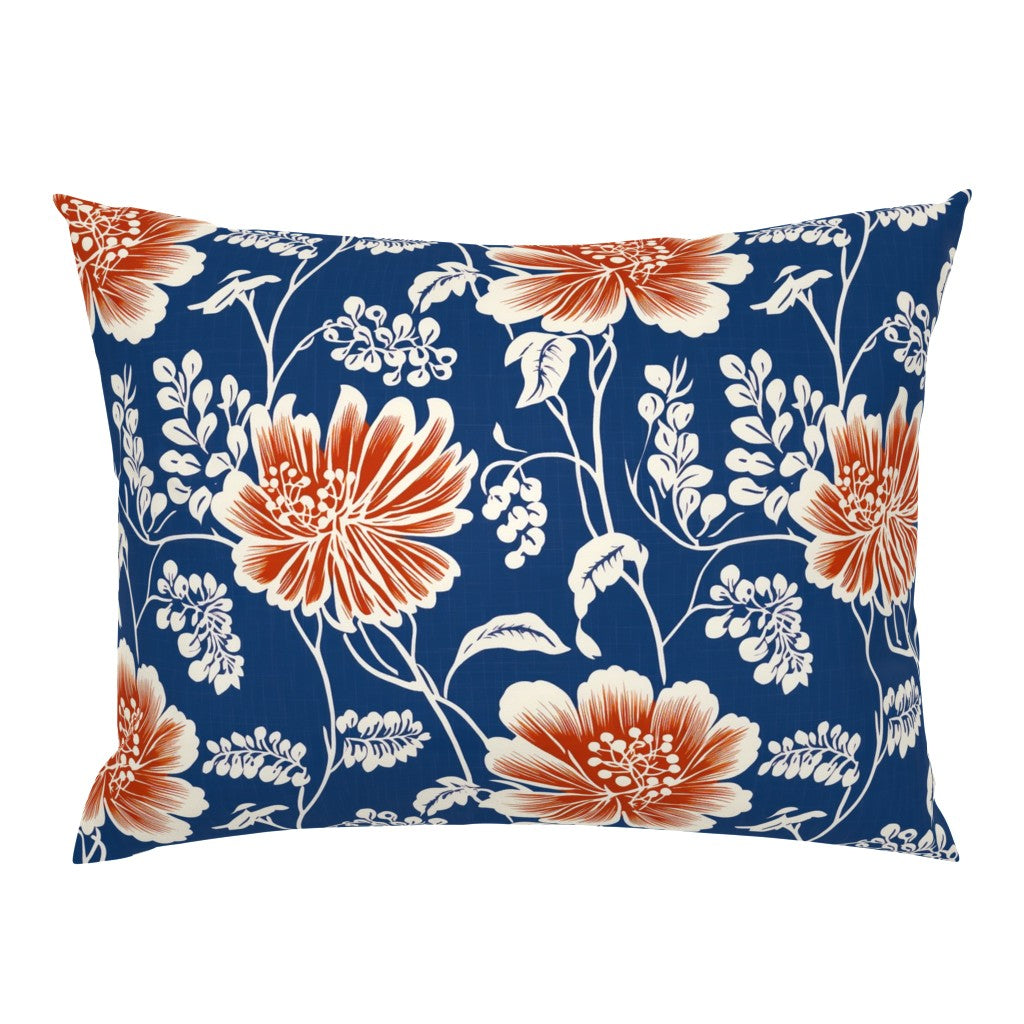 Bridal Meadow Blue Orange
