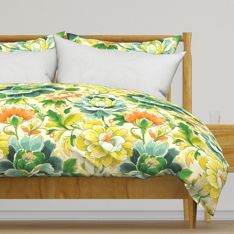 Atlanta Fabrics Gypsy Garden Yellow Fabric | Atlanta Fabrics