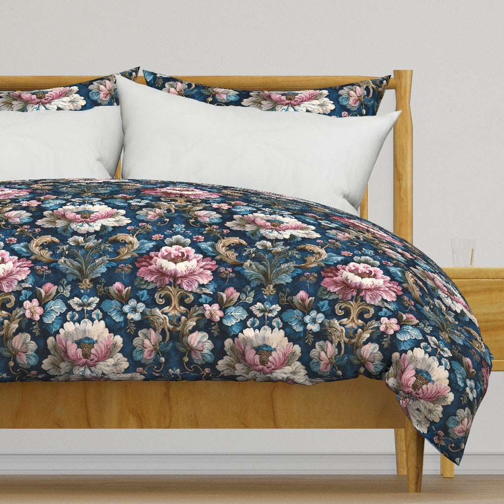 Atlanta Fabrics Hearthside Blossom Blueberry Fabric | Atlanta Fabrics