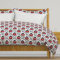 Atlanta Fabrics Buttonbug Red Fabric | Atlanta Fabrics