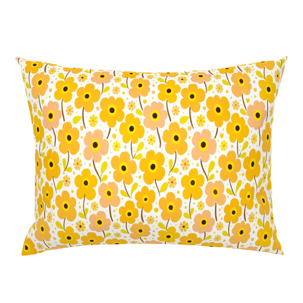 Atlanta Fabrics Marys Garden Yellow Fabric | Atlanta Fabrics