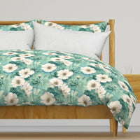 Atlanta Fabrics Bellfield Aqua Fabric | Atlanta Fabrics