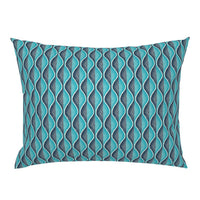 Atlanta Fabrics Cleburn Aqua Black Fabric | Atlanta Fabrics