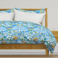 William West Designs Sunbeam Blue Fabric | Atlanta Fabrics
