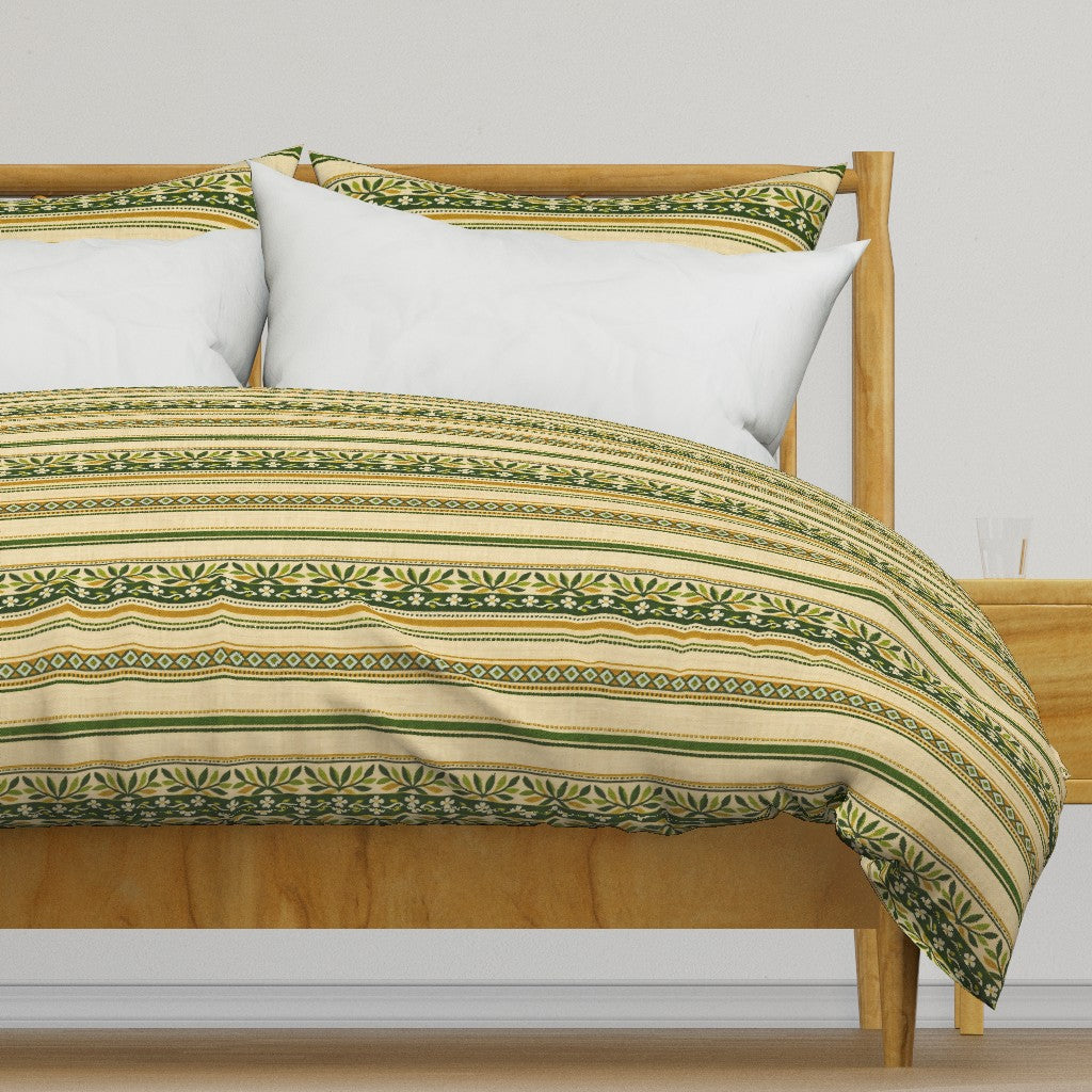 Atlanta Fabrics Redwood Stripe Green Fabric | Atlanta Fabrics