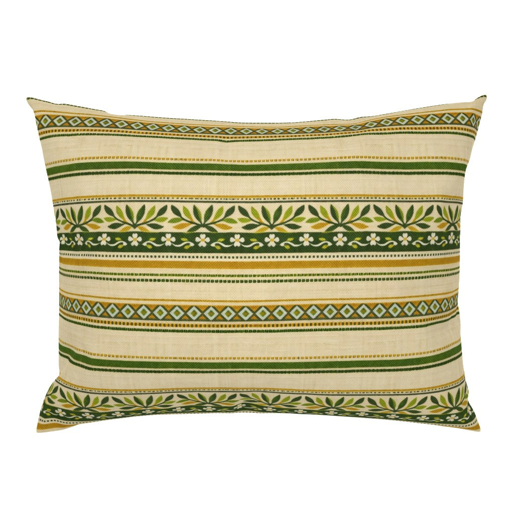 Atlanta Fabrics Redwood Stripe Green Fabric | Atlanta Fabrics