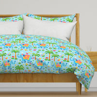 Atlanta Fabrics Simba Blue Fabric | Atlanta Fabrics