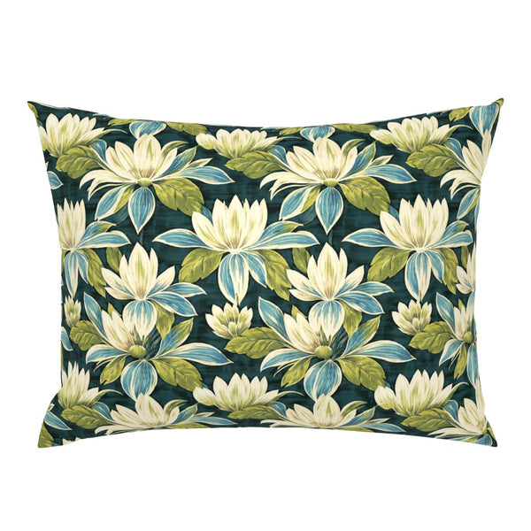 Atlanta Fabrics Swamp Magnolia Peacock Fabric | Atlanta Fabrics