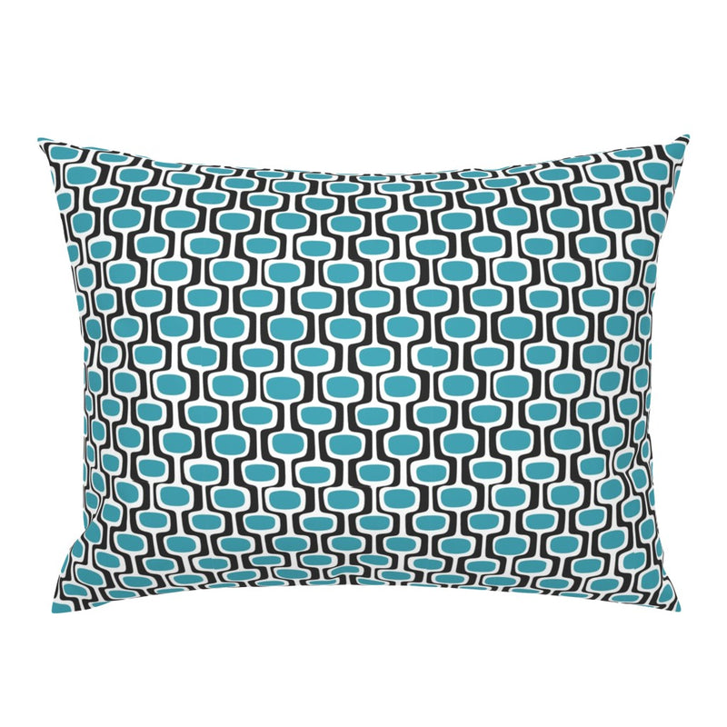 Atlanta Fabrics Mod Link Poolside Teal Fabric | Atlanta Fabrics