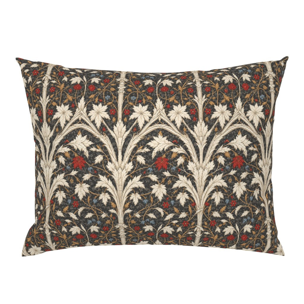 Atlanta Fabrics Arcadian Song Charcoal Fabric | Atlanta Fabrics