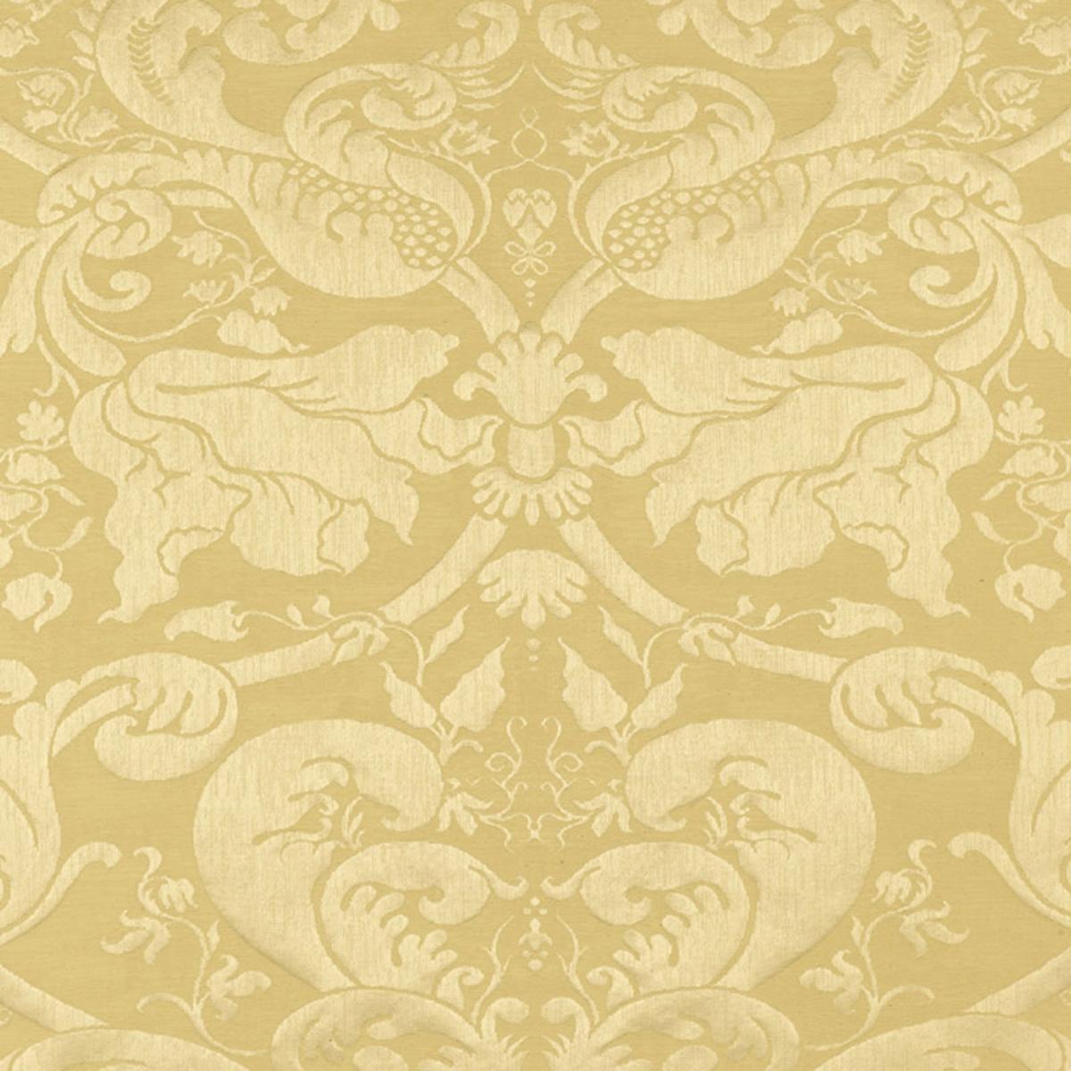 Schumacher GAVOTTE BROCATELLE DAMASK BEIGE Fabric | Atlanta Fabrics