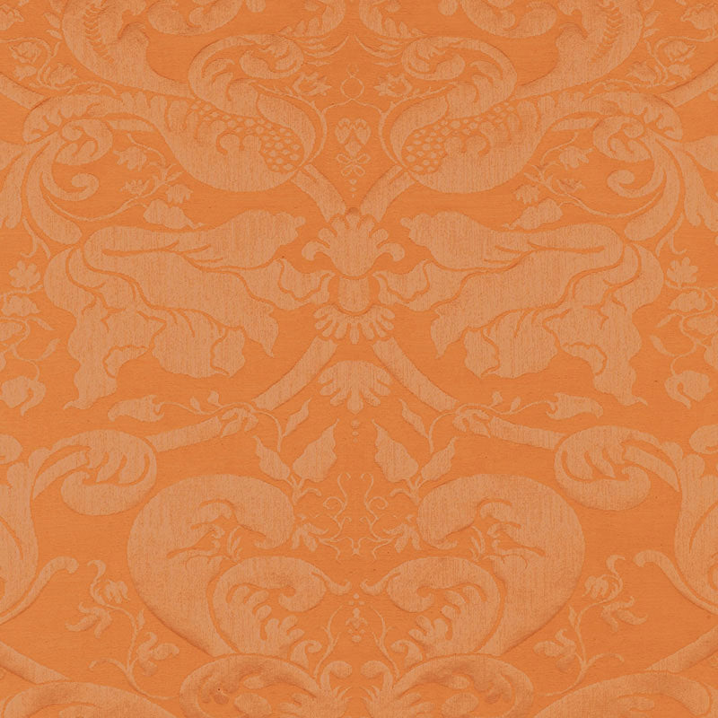 GAVOTTE BROCATELLE DAMASK TERRACOTTA