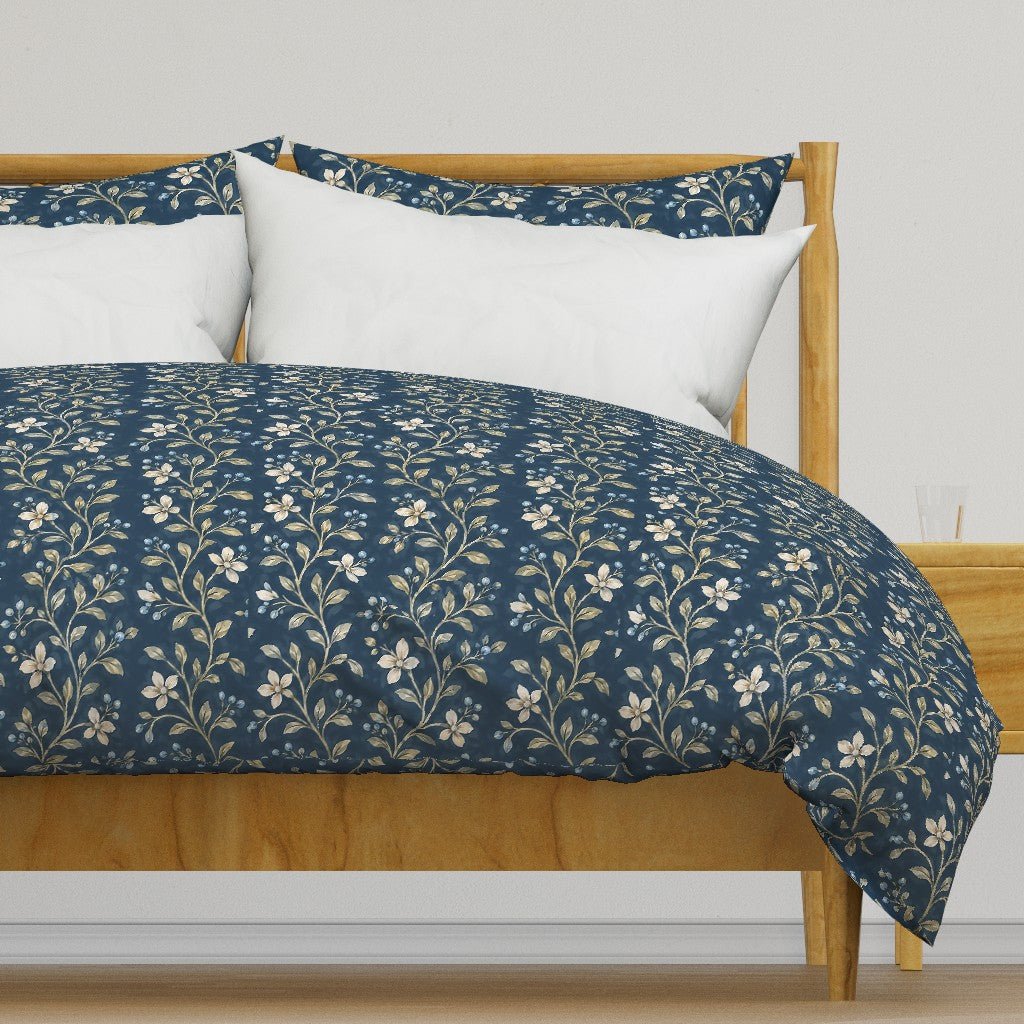 Cottage Floral Navy