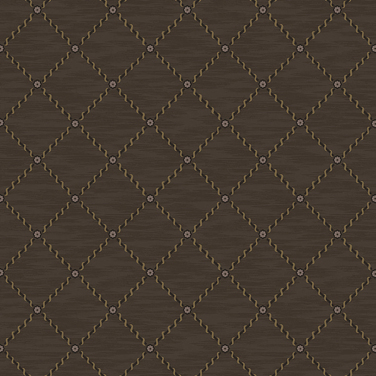 GOLDEN TRELLIS BROWN AND GOLD