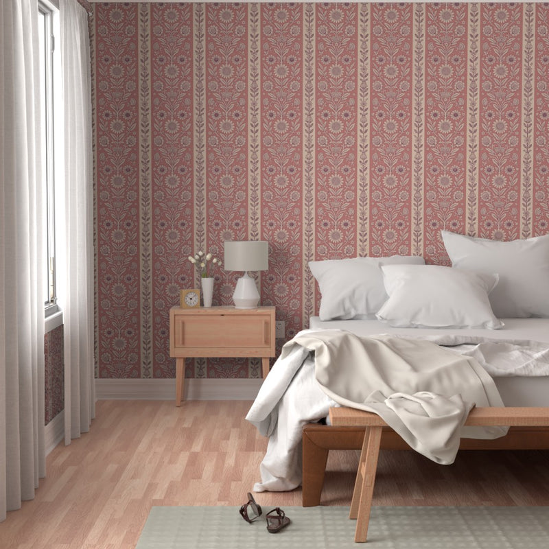 Garden Stripe Pink