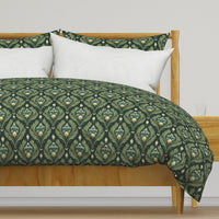 Atlanta Fabrics Palmette Evergreen Fabric | Atlanta Fabrics