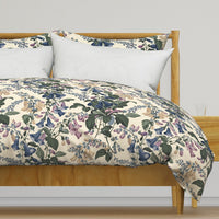 Atlanta Fabrics Bellflower Branch Ramble Blue Fabric | Atlanta Fabrics