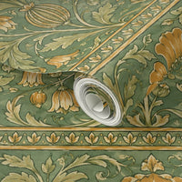 The Visitor Ochre Wallpaper