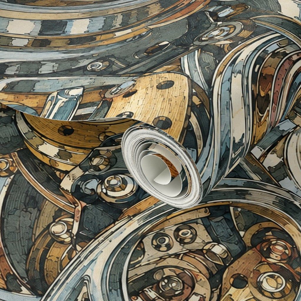 Vacation Highway Patina Wallpaper