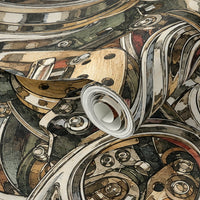 Vacation Highway Brass Wallpaper