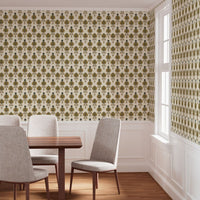 Pendant Blossom Ochre Wallpaper
