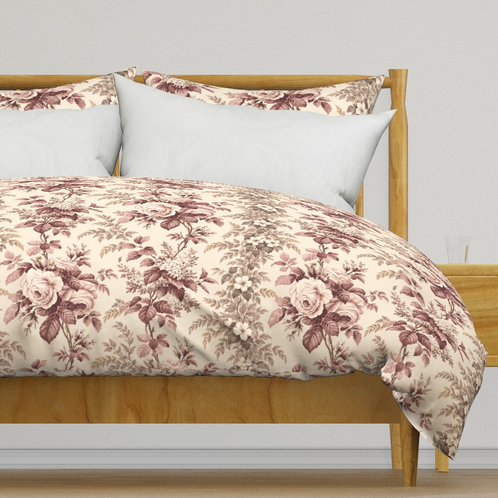 Atlanta Fabrics Southern Grace Dusty Rose and Taupe Fabric | Atlanta Fabrics