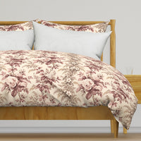 Atlanta Fabrics Southern Grace Dusty Rose and Taupe Fabric | Atlanta Fabrics