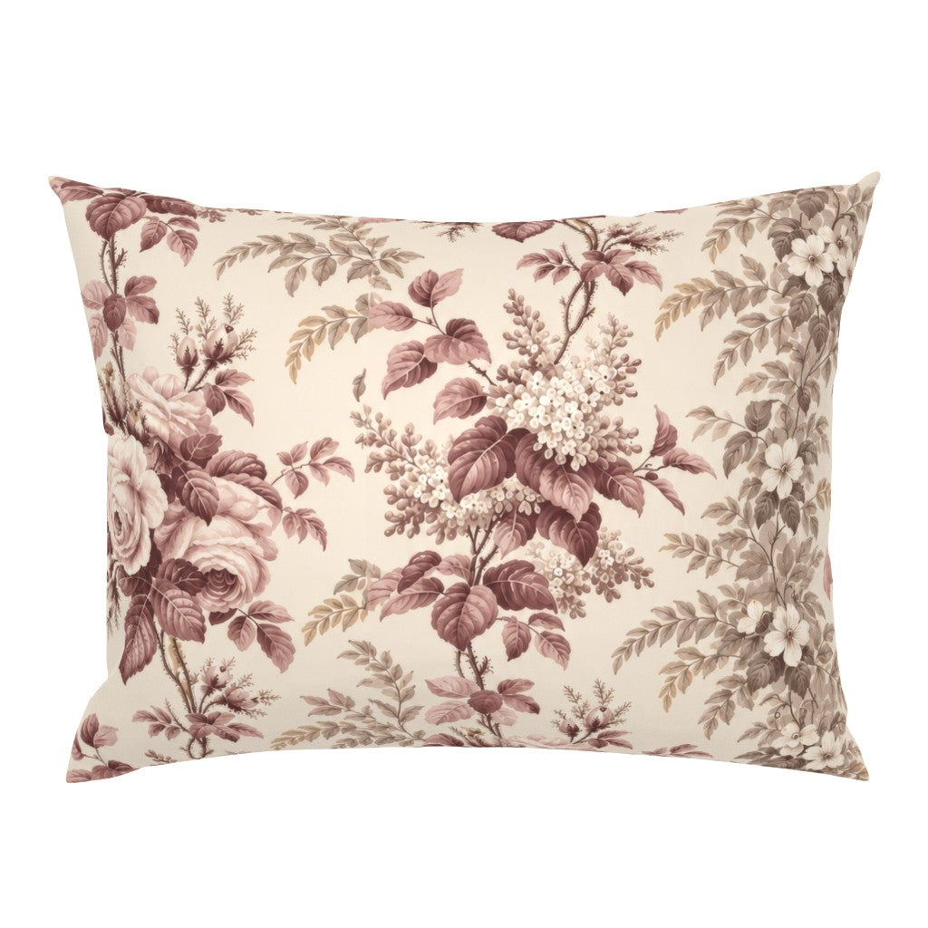 Atlanta Fabrics Southern Grace Dusty Rose and Taupe Fabric | Atlanta Fabrics