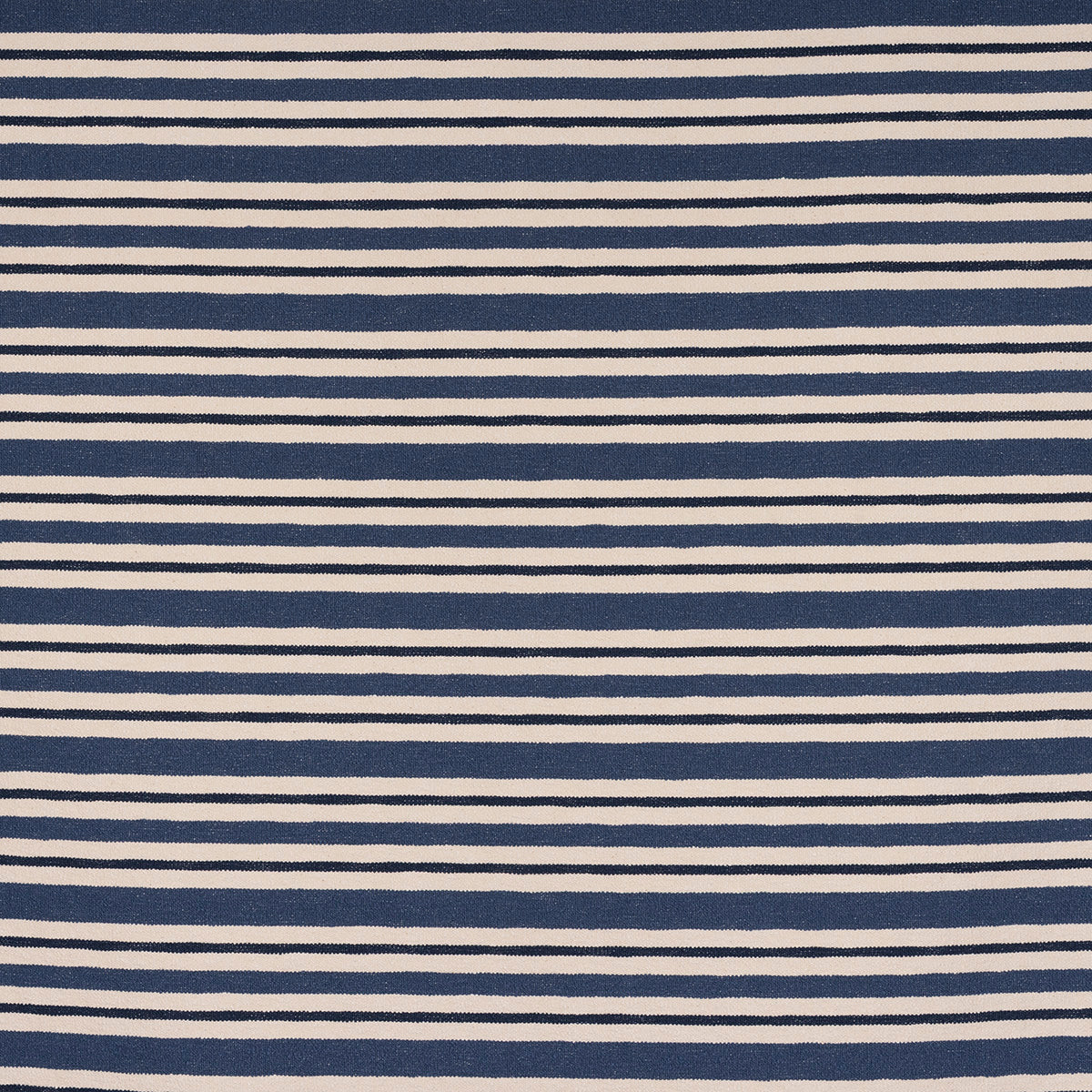Schumacher PARKER STRIPE INDIGO Fabric | Atlanta Fabrics