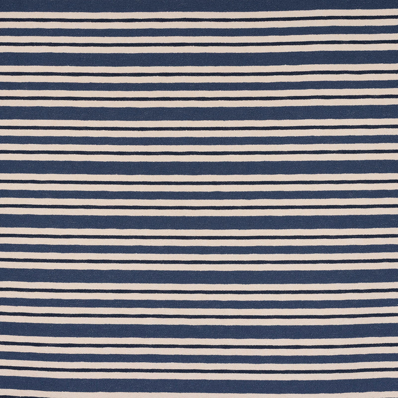 Schumacher PARKER STRIPE INDIGO Fabric | Atlanta Fabrics